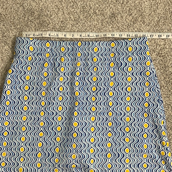 J. McLaughlin Briana Skort Retro Geometric Print Athletic Resort Preppy Sz L - Picture 8 of 11